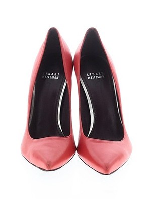 Stuart Weitzman Red Genuine Leather Heels size 9 narrow 