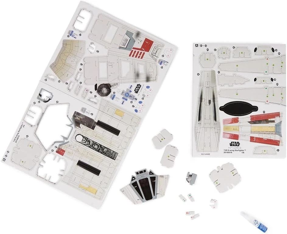Construcción 4D, Star Wars T-65 X-Wing Starfighter Kit Modelo 3D 160 piezas Juguetes Star Wars  Foto 3 de 4
