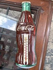 VTG Tin Coca Cola Bottle Thermometer Working Taylor 859 metal 16.25 "