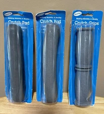 Reality Replacement Crutch Parts ~ Rubber Underarm Pads & Hand Grips Cushions