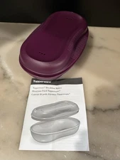 Tupperware Breakfast Maker Microwave 2 Piece Egg Cooker Omelette Purple NEW