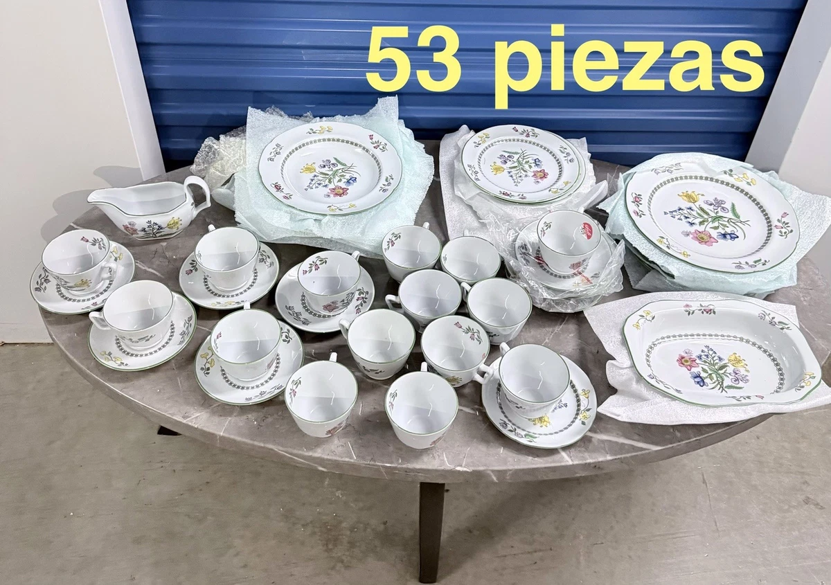 Spode XT8176-XM Servizio Da Cena In Gres – Albero Di Natale, Lavabile In Lavastoviglie