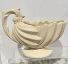 McCoy Pottery Mid-Century Modern Shell Shape Handled Planter