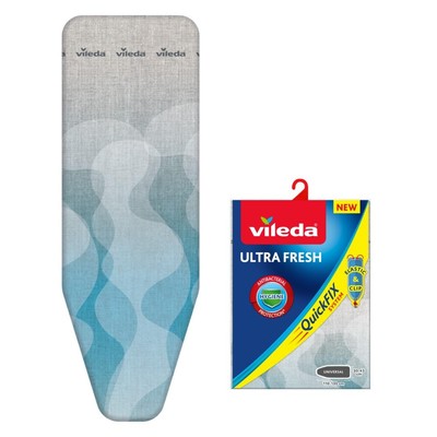 Ironing Board Cover Vileda 168989 Ultrafresh Quick Fix Grey (130 X ... NEW