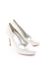 JUMEX High Heels Damen Pumps Gr. DE 37 weiß Casual-Look