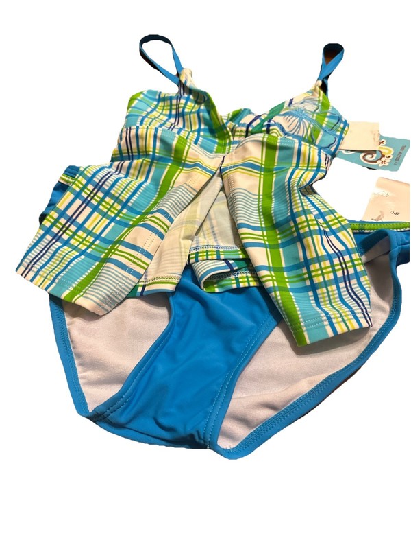 Gossip Girl Swim Set Girls 16 Cross Back Tank Top Bikini Bottom