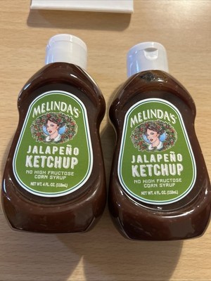 Lot Of 2. Melinda's Jalapeño Ketchup Travel Size 4 fl. oz.