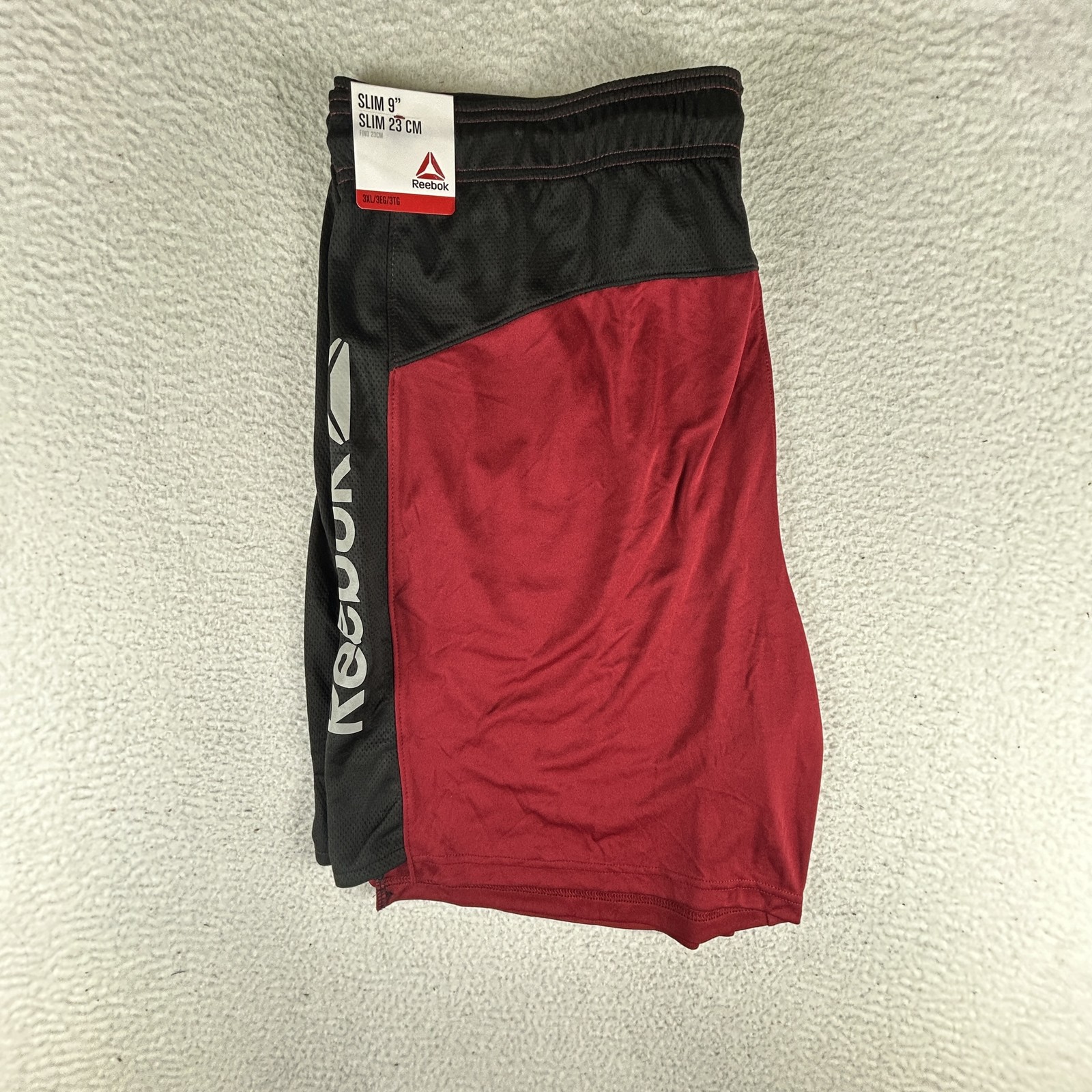 Reebok Shorts Mens 3XL Red Black Slim 9 Inch Athletic Performance Training Logo thumbnail 10