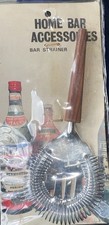 Vintage Cocktailbar Sieb, 50er Jahre Mid Century Made in Japan 