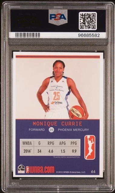 2015 Rittenhouse WNBA #66 Monique Currie PSA 7 Phoenix Mercury - Image 2 of 2