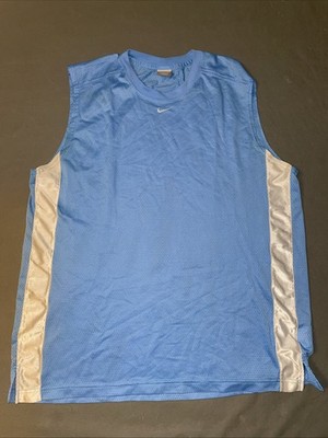 Y2K Nike Tank Top Mens XL  Sleeveless Blue Nike Center Swoosh
