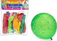 Gadget - Teorema: Teo's - Palloncini Colorati Con Stelline 25 Cm 25 Pz - Busta -
