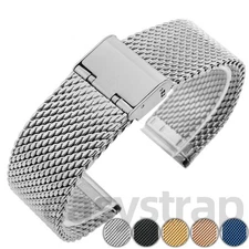 3.0mm Thick Milanese Watch Band Stainless Steel Mesh Watch Strap 18 20 22 24mm