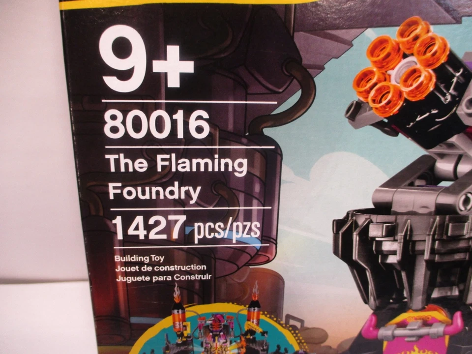 Lego 80016 Monkie Kid The Flaming Foundry  Retired NEW (Factory Sealed) - Image 2 of 4
