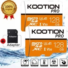 2x 128GB Micro SD Card SDXC Class10 Memory Card U3 TF Micro Card UHS-1 +Adapter