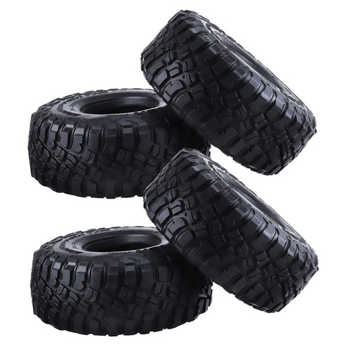 4Pcs 1.9in Rubber Wheel Tires Tyres Cover Set for Axial SCX10 1/10 RC Crawler - Picture 5 of 10
