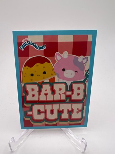 Squishmallow Panini Card Mallow Styles Bar-B-Cute BBQ Cow Bull Farm #34
