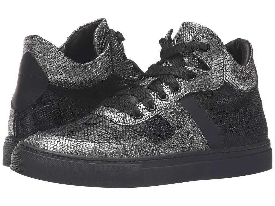 $295 Kenneth Cole Negro Etiqueta Go The Distance Tenis Italia, Negro/Plateado, 11.5M Foto 2 de 4