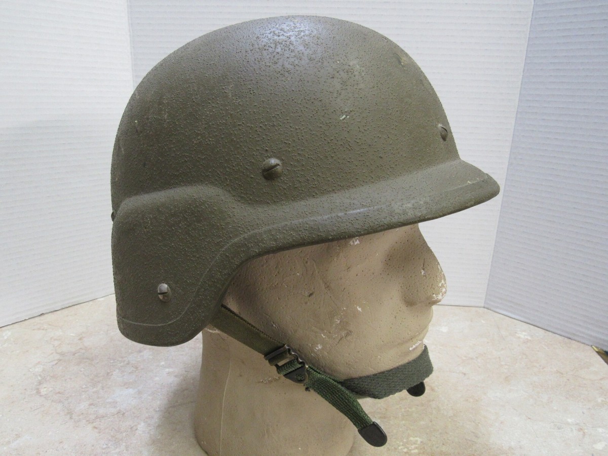 USGI Made With Kevlar Helmet PASGT MEDIUM M4 1980s W/ Sweatband