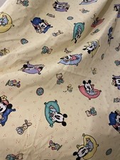 VTG 90s Disney Unisex Toddler Sheet Baby Mickey And baby Minnie Made In USA 1996