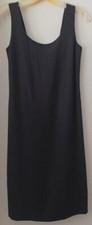 VINTAGE JENNIFER GEORGE BY NIGHT LITTLE BLACK DRESS LBD SCOOP NECK BACK SHEATH 4