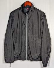Little Donkey Andy Womens Medium Windbreaker Jacket Lightweight Packable Black
