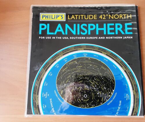 Philip's Planisphere Latitude 42 Degrees North For USA,Southern Europe, N Japan - Picture 1 of 4