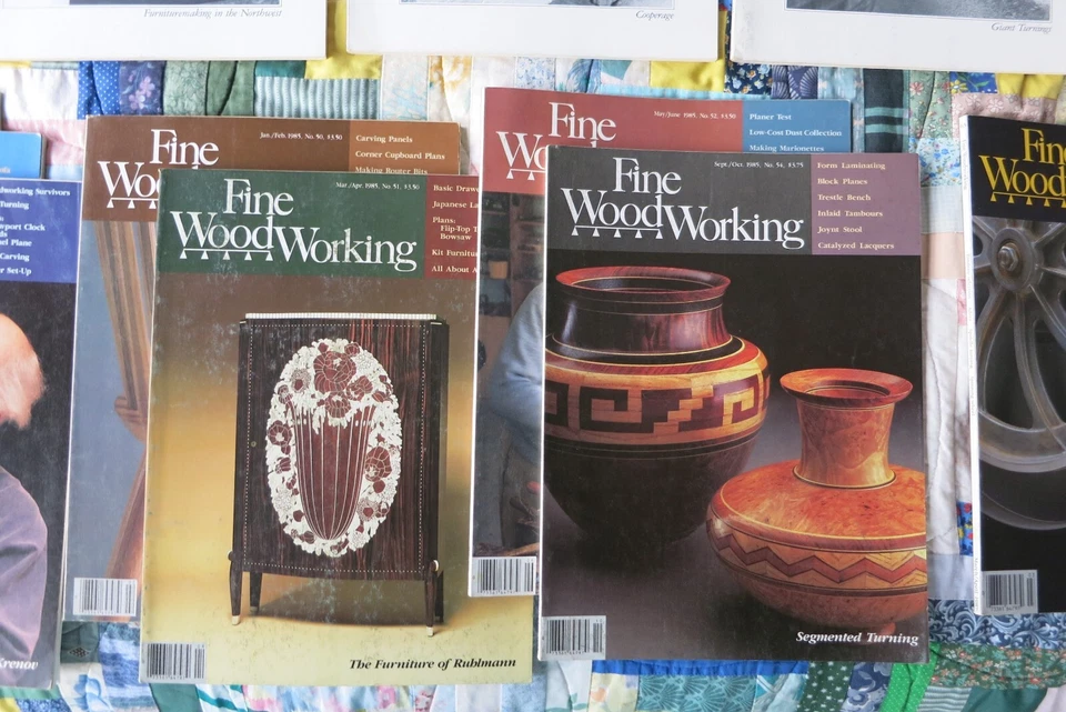 Vintage Lot of 34 Taunton Press "Fine Woodworking" Magazines, 1976-1987 Various  - Image 3 of 4
