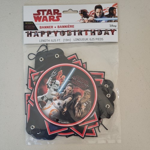 (16) Star Wars Party Invitations & Envelopes (1) Happy Birthday Banner (16) Bags - Picture 3 of 12