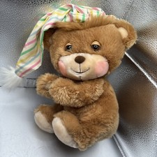 Vintage Fisher Price Bedtime Teddy Bear Plush 1985 Night Cap Pajamas Very clean