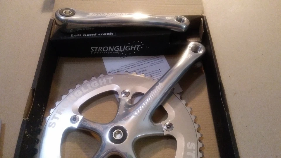 Juego de bielas Stronglight Speed Messenger Pista Track JIS 165mm 51t 1/8" Nuevo Foto 3 de 4