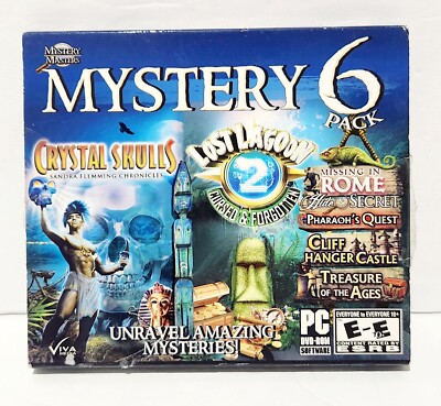 Mystery six pack VINTAGE PC GAMES Crystal Skulls 