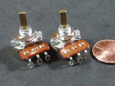 Qty 2: 100 Ohm Linear Potentiometer POT Small Dia Shaft 1/8 , Shaft Len 3/8