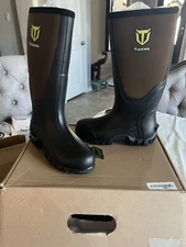 NEW TideWe Multi Season Rubber Boots with Steel Shank ADULT MENS SIZE 6
