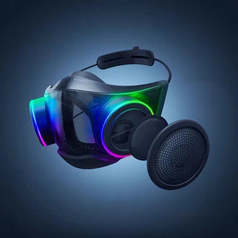 RAZER ZEPHYR Air Purifier Face Mask Transparent RGB Wearable Air ...