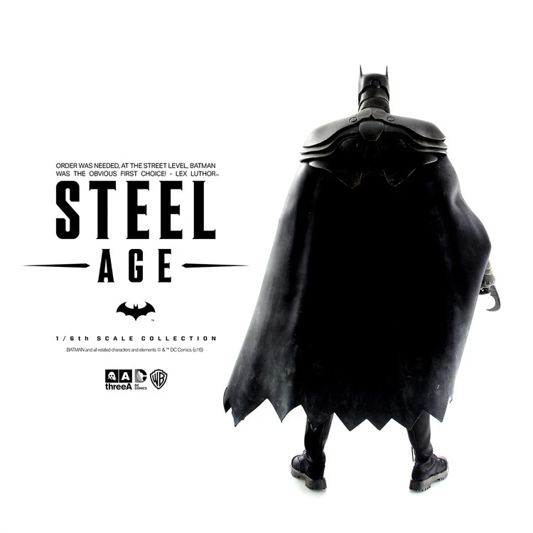 3A THREEA  X DC STEEL AGE BATMAN 1/6 SCALE FIGURE NIGHT VERSION ASHLEY WOOD NEW - Image 4 of 4