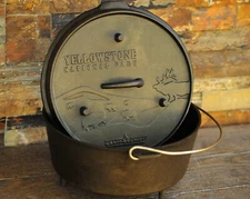 CAMP CHEF Yellowstone National Park Footed 12 Qt Cast Iron Dutch Oven