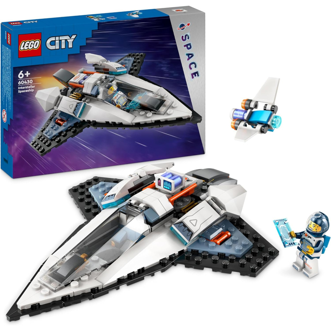 LEGO City 60430 Interstellar Spaceship Toy Set Outer Space Building Toy