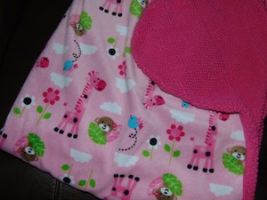 pink monkey blanket