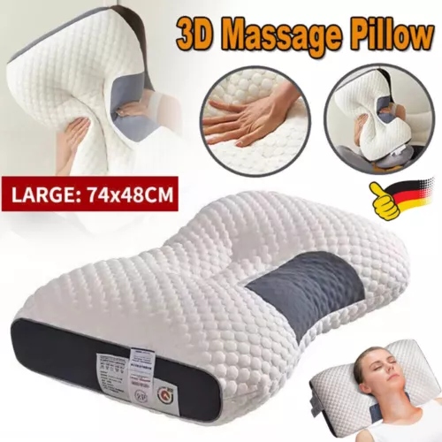 Kopfkissen Orthopädisches Kissen Ergonomisches Nackenkissen Kopfkissen Kissen DE - Bild 1 von 19