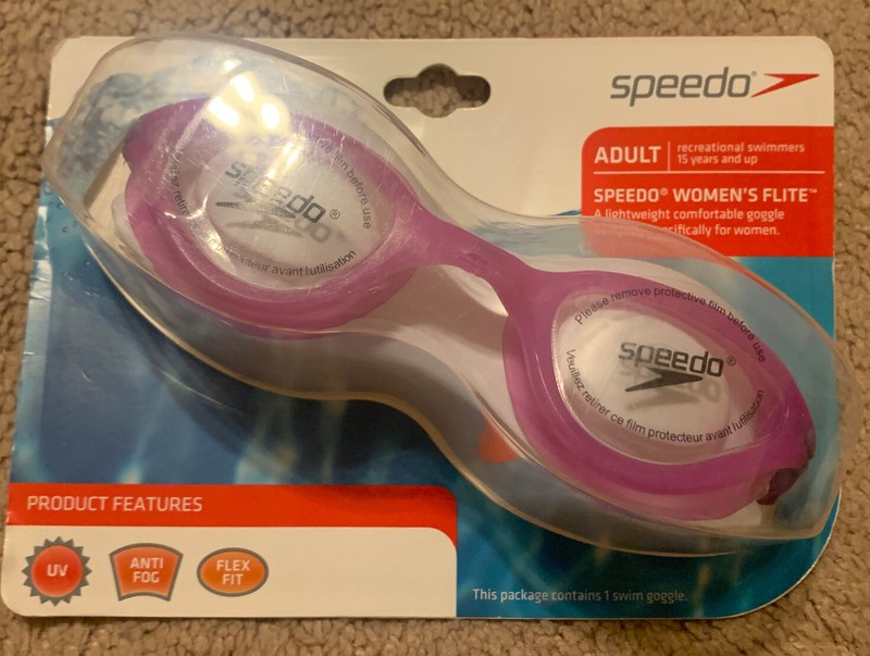 Speedo Girls Women Flite Swim Mask Adult 15 Years Up Swimming Goggles Anti-Fog