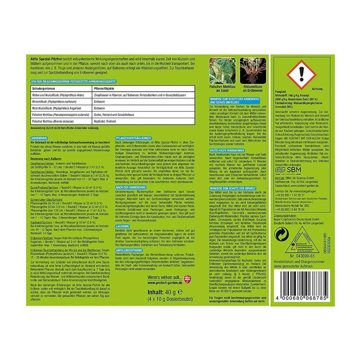 Protect Garden Spezial-Pilzfrei Alitis (ehem. Bayer Aliette), 12 x (4x10g)  | eBay