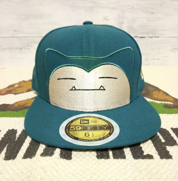 NEWERA CAP SNORLAX POKÉMON JAPAN 59FIFTY size 6 1/2 New with NEWERA CAP SNORLAX POKÉMON JAPAN 59FIFTY size 6 1/2 New with