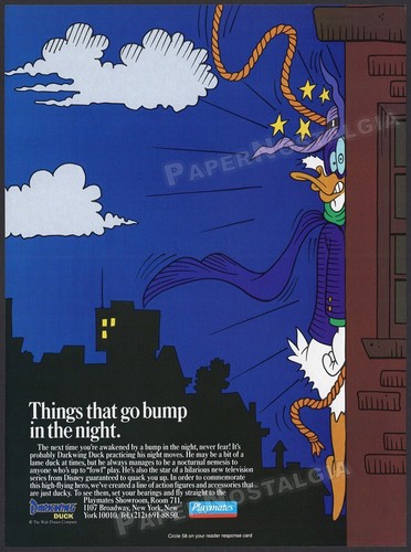 DARKWING DUCK - Original 1991 Trade print AD / ADVERT _ Playmates _ Disney - Picture 3 of 3