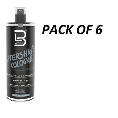 L3VEL3 Aftershave Cologne 400 ml MIDNIGHT - PACK OF 6