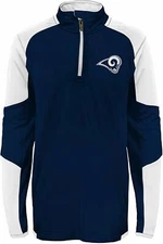Outerstuff NFL Football Youth Boys Los Angeles Rams 1/4 Zip Performance Top