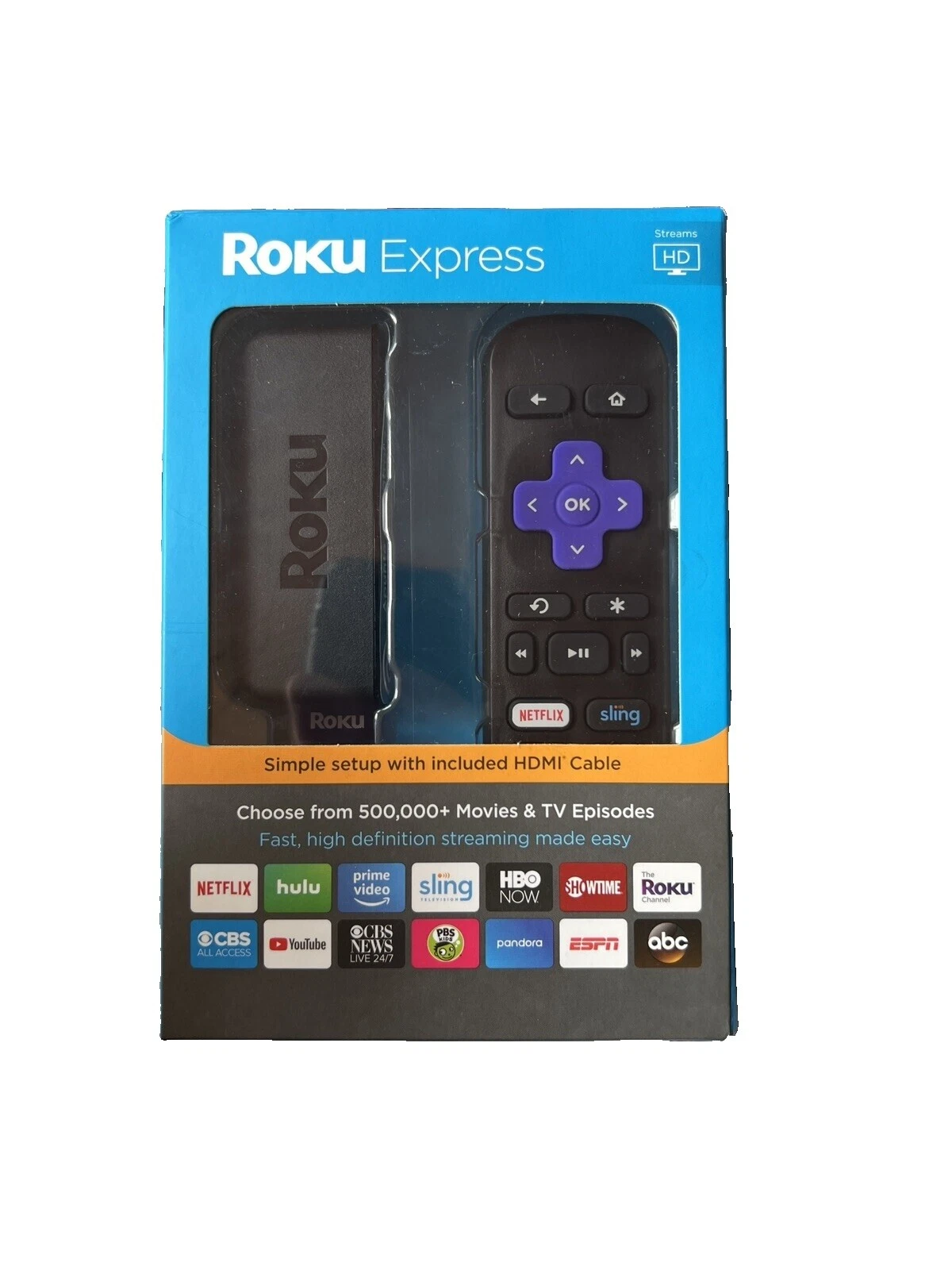 Cuatro núcleos Roku Express 3900 Internet de casa y streamers multimedia