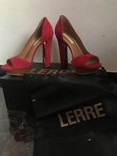 women's red heel sandal