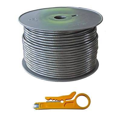 100m Cat.6 OUTDOOR 2 fach Geschirmt Netzwerk Kabel LAN innen außen PIMF S/FTP