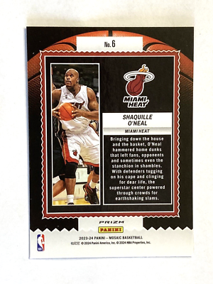 2023-24 Mosaic Shaquille O'Neal Silver Prizm Jam Masters #6 | eBay